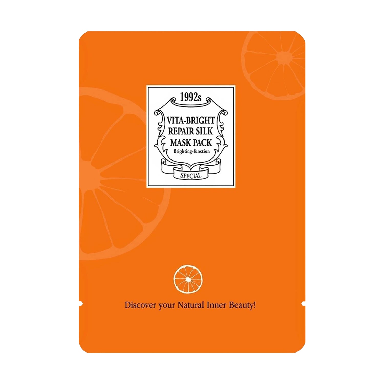Тканинна маска для обличчя Chamos Acaci Vita-Bright Repair Silk Mask Pack для сяяння шкіри, з вітаміном С, 23 мл